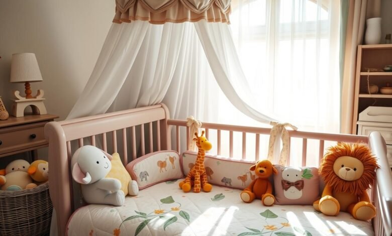 safari crib set