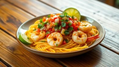 shrimp and pasta recipes with pico de gallo recipe